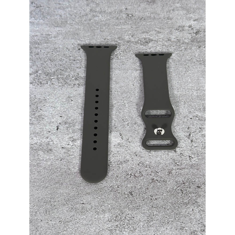 Apple Watch Sport Band 42mm 44mm 45mm Silicone Strap Charcoal Grey